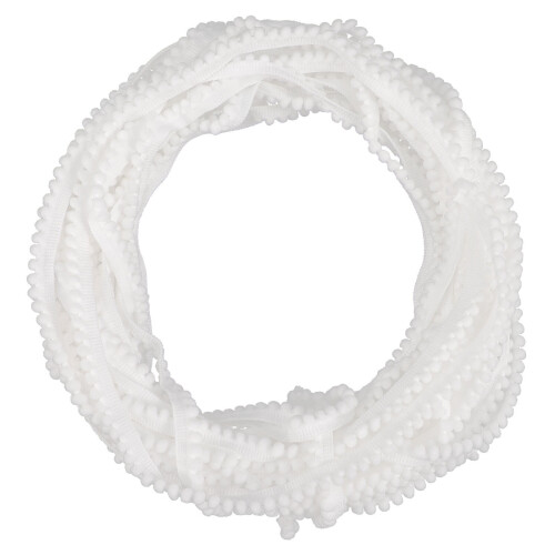 Pompon-Borte mit Fransen für DIY-Bastelarbeiten