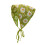 Damen-Strickkopftuch mit gehäkeltem Blumenmuster, grün 1