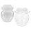 Conjunto de 2 Potes de Conserva de Plástico Transparente, 800ml 1