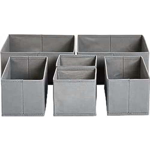 Stoff-Schubladenorganizer für Socken und Unterwäsche (2er-Pack)