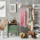 Conjunto de 10 cabides finos com clipes 2