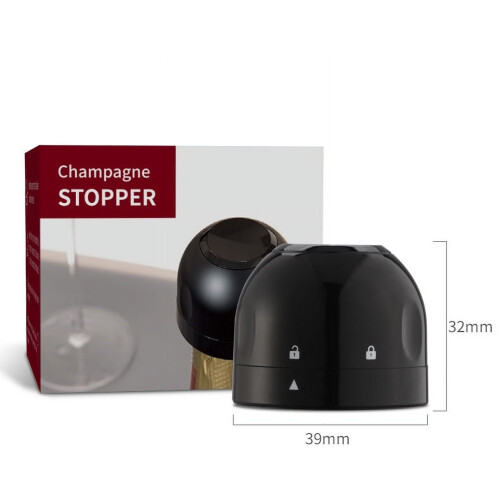 Set van 2 siliconen vacuüm wijnflesstoppers