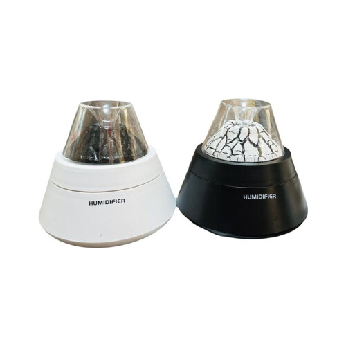 Volcanic Fragrance Diffuser Ultrasonic Humidifier Home Flame Aroma Diffuser LED Light Essential Oil Diffuser Gift A 1