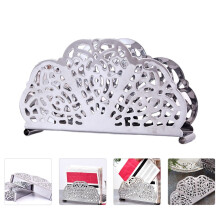 Portatovaglioli da tavolo in acciaio inox, colore argento