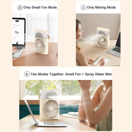 Air Cooler USB Small Air Conditioner 3-Hole Fan Multi-Function Water Cooling Portable Home Dormitory Artifact A 2