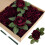 25 rosas artificiais de veludo com caules e folhas 1
