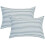 Randiga örngott i 100 % bomull, queen size, 2-pack 1