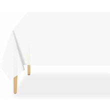 Ljusrosa engångsdukar i plast, 6-pack 147 x 283 cm