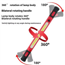 Magnetic Work Light Rechargeable Under Hood Work Light Bar Car Repair Outdoor Lighting Yellow