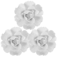 Keramische bloemen wanddecoratie set van 3