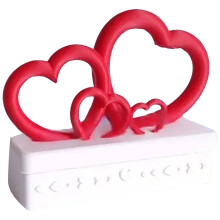 Mini-cœur décoratif de bureau pour la Saint-Valentin - Résine