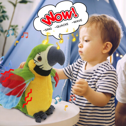 Κάτω των 5$ Ηλεκτρονικό παιχνίδι παπαγάλου, κουνώντας φτερά και μουσική,