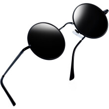 Ochelari de soare rotunzi retro polarizați, cu protecție UV400