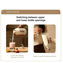 380ML Przenośna Wielofunkcyjna Sokowirówka USB Szybka Ładowalna Mikser do Świeżych Owoców Elektryczny Blender Kubek