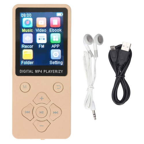 MP4-Player 32 GB Multifunktional 1,8-Zoll Gold 1