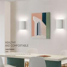 Modern Resin LED Wall Lamp 110v with 3 Color Light Source Included for Bedroom,Room, Study, Hallway, Dining & Hotel A