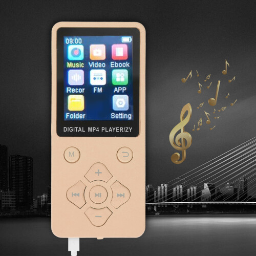 MP4-Player 32 GB Multifunktional 1,8-Zoll Gold 2