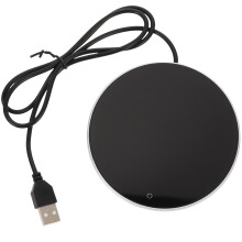 OUNONA USB-Tassenwärmer, einstellbare Temperatur, Silber