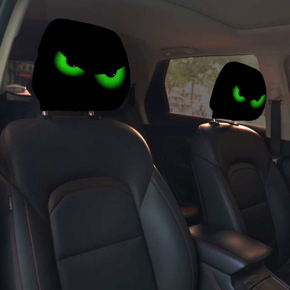 Cartoon Car Headrest Covers Universal Double-Sided Big Eyes 9401284880332
