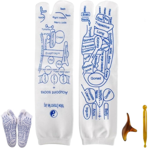 Reflexologiesokken met massagetools (unisex)