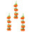 OUNONA Orange PU Kunstfrucht-Set, 3-teilig 1