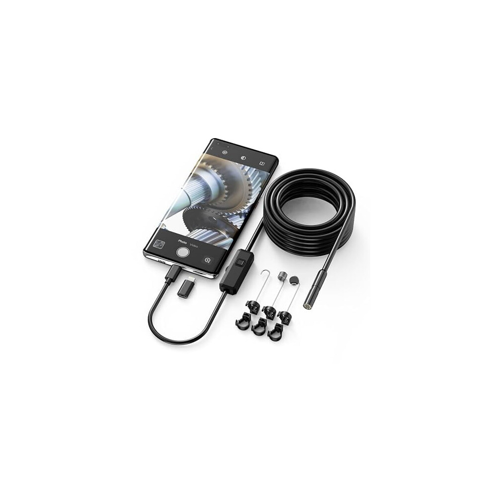 1920P Hd Dual Camera Endoscope 5M Snake Cable 9104899472595