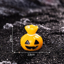 Živicové nočné svetlo s hlavou tekvice - svietiace v tme na stôl | Halloween domáce párty miniatúrne sviatočné darčekové dekorácie