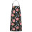 Avental de algodão e linho com estampa floral e bolsos, 84 x 69 cm (33 x 27 polegadas) 1
