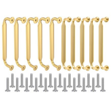 Metal Cabinet Pull Set Zinc Alloy Gold 10 pcs 5 Inch Hole