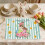 Oster-Tischsets aus Leinen, 4er-Set 1