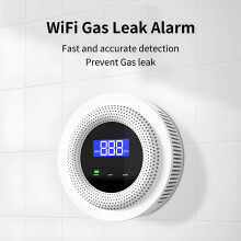 Sensore di allarme per fughe di gas naturale Wi-Fi (confezione da 1)