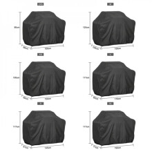 Housse de protection pour barbecue, résistante aux UV, à la poussière et aux intempéries, imperméable, durable et pratique, format rectangulaire