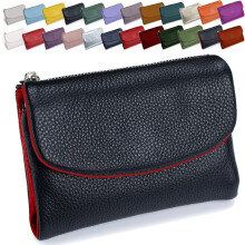 Women's Genuine Leather Bifold Wallet with RFID Protection, Card Holder & Coin Purse – Compatible with All Cards