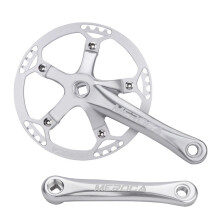 MEROCA Cykel Fyrkantigt Hål Vevsats Speed Folding Cykel Vevsats 45T Fyrkantigt Hål 170MM 130 BCD Vev Silver