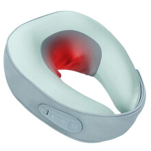 Nekmassageapparaat voor Diepe Weefselpijnverlichting, Shiatsu-Nekmassageapparaat met Warmte, Oplaadbare 3D-Kneedmassageapparaat