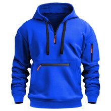 Sweatshirts for Men Casual able Long Sleeved Hooded Pocket Top Long Sleeve Hooded Blouse, Size S-2XL
