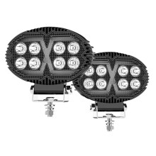 5,5 Tum Ovala LED-Arbetsljus Körljus för Lastbil ATV UTV SUV Motorcykelvagn Trailerbåt