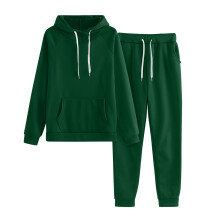 Ediodpoh Sport Suit Women Solid and Dres Bluza z kapturem Zestawy damskie 2-częściowe Zestawy damskie Zielony S