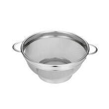 Passoire en acier inoxydable de 3 litres avec poignée – Panier égouttoir pour pâtes, fruits et légumes, compatible lave-vaisselle