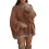 Pulls à manches longues pour femmes, pulls décontractés, pulls amples à col montant, pulls en maille pour femmes, pulls d'automne et d'hiver 1