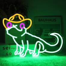 Afslappende Fiske Neonskilt LED Vægdekoration 42x28cm