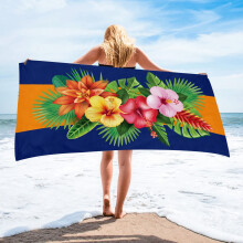 Mikrokuituinen rantapyyhe 85x152 cm, hiekaton, nopeasti kuivuva, imukykyinen – uimiseen, uima-altaalle, retkeilyyn, joogaan, matkustamiseen,