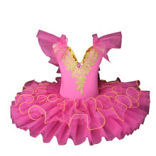 Tüll-Tutu-Ballettkleid für Kleinkinder, Sommerkleid mit Rüschenärmeln, gestuftes Prinzessinnenkleid, ärmellos, weiches, atmungsaktives