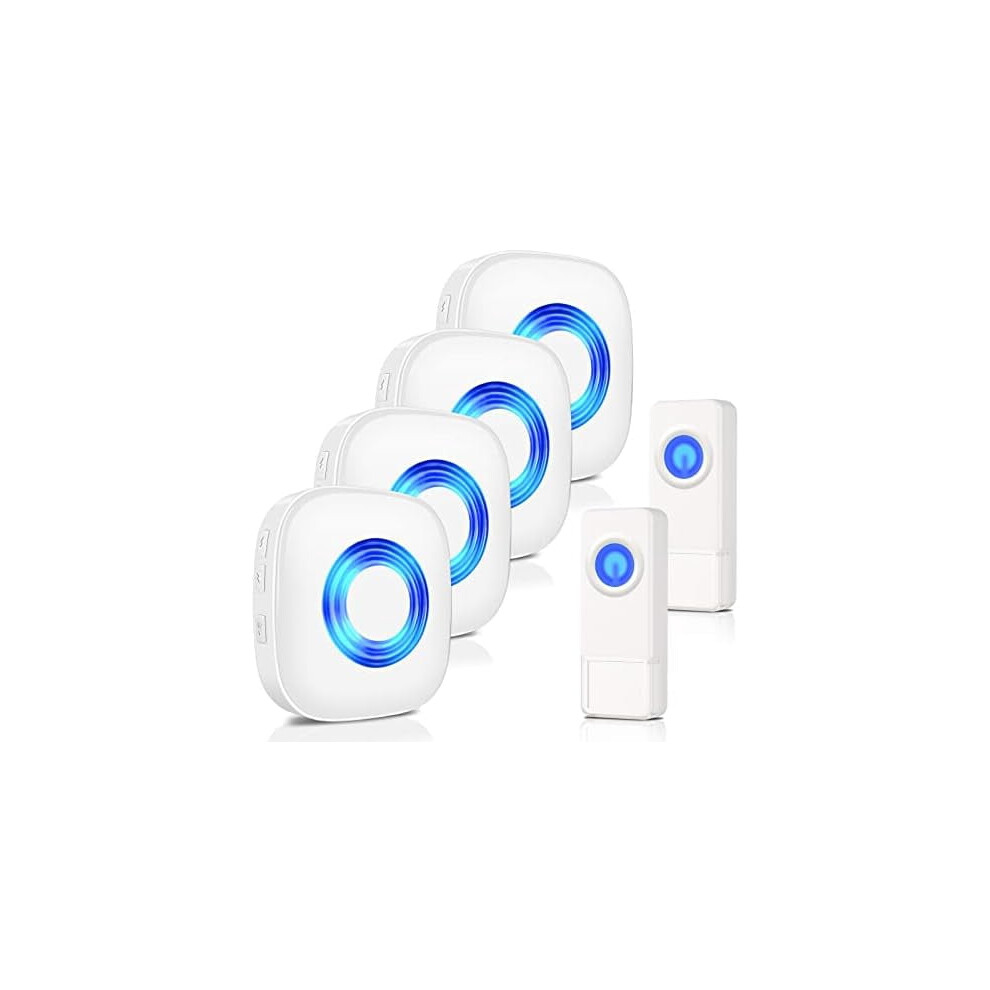 Wireless Doorbell Kit With 1300-Ft Range 58 Melodies 2 9032631770886