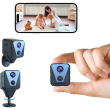 Verbesserte 4K-HD-Mini-Nanny-Cam mit Nachtsicht, WLAN, 100-Tage-Akku, Bewegungserkennung und Fernzugriff – kompatibel mit iOS/Android