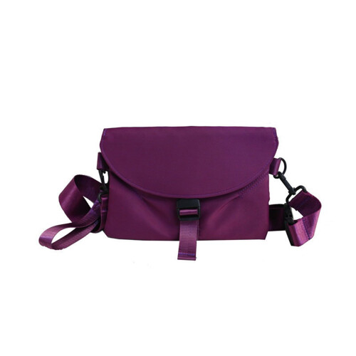 Σακίδιο στήθους με ιμάντα Blocking Sling Crossbody για πεζοπορία (μωβ)