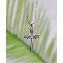 Halsketting - Eden Merry - Infinity-kruis - Zilver