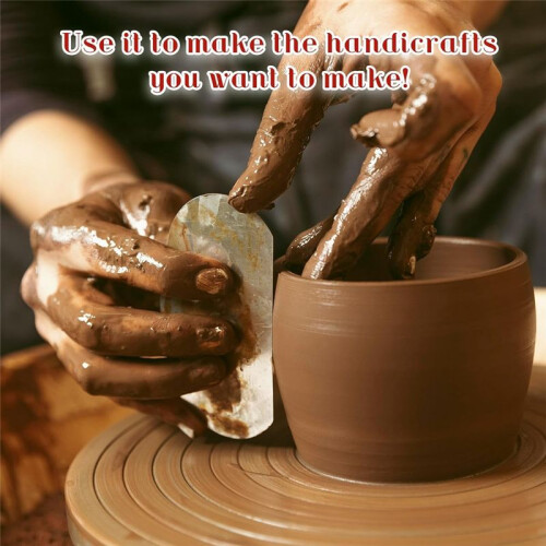 8 Pcs Pottery Tools Ceramic Tools Clay Tools Rubber Clay Pottery Ribs Sculpture Pottery Wire Texture Detail Tools 2