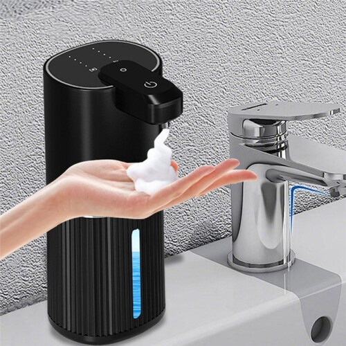 380ML Automatic Touchless Soap Dispenser, USB Rechargeable, Infrared Sensor, Hands-Free, Foam Machine for Hygiene A 2