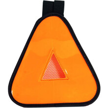 Reflective Yield Symbol with Velcro Strap – High-Visibility Night Safety Reflector for Bike Rack, Backpack, Car Rack – Compatible with Bicycles